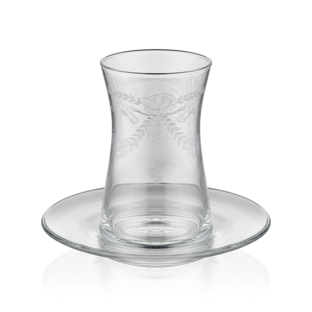 ÇAY SETİ Heybeli Pantolu 5478 - Gul - Şeffaf